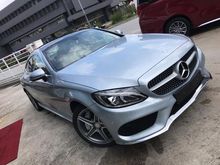 MERCEDES BENZ C200 COUPE AMG LINE 2.0 UNREG 2016 LIGHT SILVER