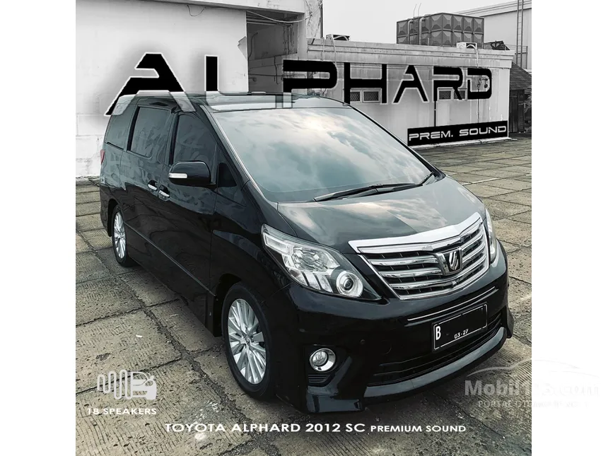 Jual Mobil Toyota Alphard 2012 SC 2.4 di DKI Jakarta Automatic MPV Hitam Rp 359.000.000