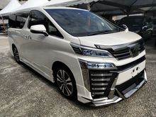 2018 Toyota Vellfire 2.5 ZG FULL SPEC