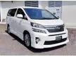 Used 2014 Toyota Vellfire 2.4 ZG FULL SPEC STOCK BARU ORI T/TOP CDT WARRANTY 3YRS FORU