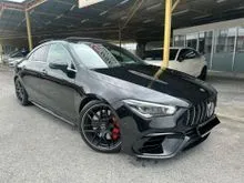 2021 Mercedes-Benz AMG CLA45 2.0 S 4MATIC+ Coupe TURBO C118 421HP MILEAGE ONLY 66K KM FULL SERVICE RECORD WITH HAP SENG PANNAROMIC ROOF BURMESTER