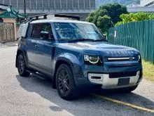 2021 18K KM JPN SPEC AUTO SIDE STEP ROOF RACK BEIGE INT LEATHER DIGITAL METER 360CAM APPLE PLAY Land Rover Defender S 110 D300 3.0 Diesel TURBO UNREG