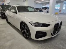 2021 BMW 420i 2.0 M Sport Coupe / UnReG / 50th Anniversary Emblem / GRD 5 / Black Interior / 4-CAM / Power Boot
