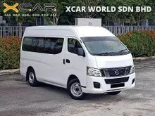 2019 NISSAN NV350 URVAN 2.5d  HIGH ROOF (M) * 1 YEAR WARRANTY *GUARANTEE No Accident/No Total Lost/No Flood & 5 Day Money back Guarantee*