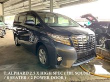2016 Toyota Alphard 2.5 G X HIGH SPEC ** JBL SOUND / 8 SEATER / 2 POWER DOOR ** FREE 5 YEAR WARRANTY ** EXCELLENT CONDITION **