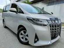 2018 Toyota Alphard 2.5 X PACKAGE MPV ** 8 SEATER ** 2 POWER DOOR ** GOOD DEAL ** (UNREGISTERED)