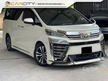 2020 Toyota Vellfire 2.5 ZG MPV WARRANTY 3 EYES LED LAMPS PILOT SEAT BLIND SPOT LEATHER SEAT MEMORY SEAT POWER BOOT