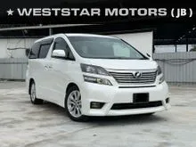 2010 Toyota Vellfire 2.4 Z Platinum MPV Reverse Camera Roof Monitor 2 Power Door