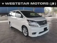 2010 Toyota Vellfire 2.4 Z Platinum MPV Reverse Camera Roof Monitor 2 Power Door