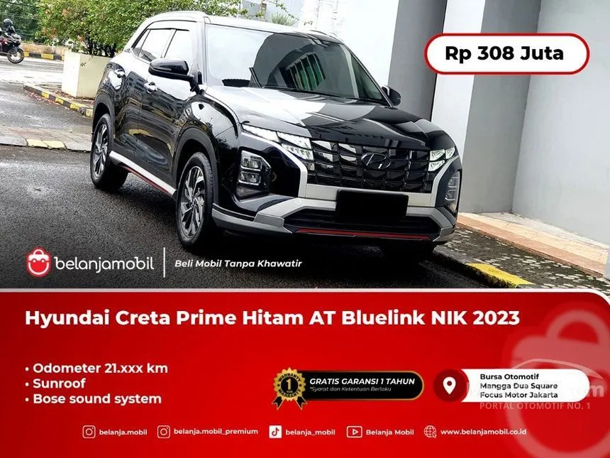 Jual Mobil Hyundai Creta 2023 Prime 1.5 di DKI Jakarta Automatic SUV Hitam Rp 308.000.000