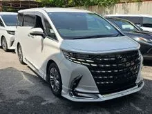 FREE 6 YEAR WARRANTY UNREG 2024 Toyota Alphard 2.5 Z Modelista MPV WHITE /ORIGINAL MODELISTA BODYKIT/ PROCESSING FEE RM1350/