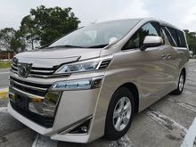 2018 Toyota Vellfire 2.5 Base Spec MPV
