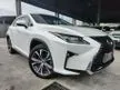 Recon 2018 Lexus RX300 2.0 Luxury Sun Roof 3LED 4 Camera PCS LDA BSM HUD Leather 2nd Row Electric seat P/Boot Unregister