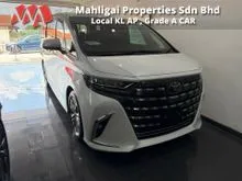 2024 Toyota Alphard 2.5 Z, 3420 km, 5A, 4 Cameras, Moon Roof, Power Sun Shade, Universal Side Step, DIM, BSM, TTM, Head Up Display