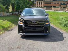 PRICE INCLUDING SST!!! PRE-CRASH SAFETY BRAKE SYSTEM , UNREGISTER Toyota Vellfire 2.5 Z Golden Eyes 7 SEATER MPV , NEW STOCK!!!