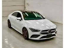 2021 Mercedes-Benz AMG CLA35 2.0 4MATIC Premium Plus Coupe 360 CAMERA BURMESTER PANAROMIC ROOF MEMORY SEATS 15K+ KM JAPAN UNREG INCOMING STOCK