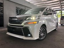 2016 to 2018 T. Vellfire 2.5 ZG. (OTR) *INCLUDE SST* ALPINE AUDIO. SURROUND 4CAM. TRD / MODELLISTA KIT