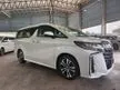 Recon 2020 Toyota Alphard 2.5 G SC MPV ALPINE SUNROOF DIM BSM LOW MILEAGE UNREG