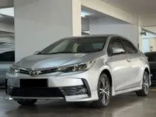 2018 TOYOTA COROLLA ALTIS 1.8 G (A) FREE WARRANTY/4 NEW TAYAR/FULL LEATHER SEAT/REVERSE CAMERA/FULL BODYKIT/MULTI FUNCTION STEERING