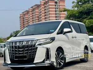 2021 Toyota Alphard 3.5 MPV Facelift / 8 Speed / Modellista Bodykit / Full Service Record Toyota / Blind Spot / DIM / Sunroof / 360 Cam / Pilot Seat