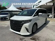 2024 Toyota Alphard 2.5 Z 7-Seater MPV # 8 YEARS WARRANTY (OPEN SERVICE & OPEN CLAIM) # SIDE STEP # SUNROOF # ROOF MONITOR # AUTO PARKING