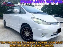 Toyota Estima 2.4 Aeras 8 SEATERS LEATHER SEAT 2 POWER DOOR ROOF MONITOR