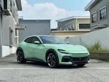 2024 Ferrari Purosangue 6.5 SUV Atelier Car, (Historical Colour - Verde Pallido Duo-Layer) Cioccolato Leather, Carbon Steering,
