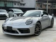 2022 Porsche 911 3.0 Carrera 4 Coupe 992 UNREG RECON JAPAN SPEC LOW MULEAGE GRADE 4.5