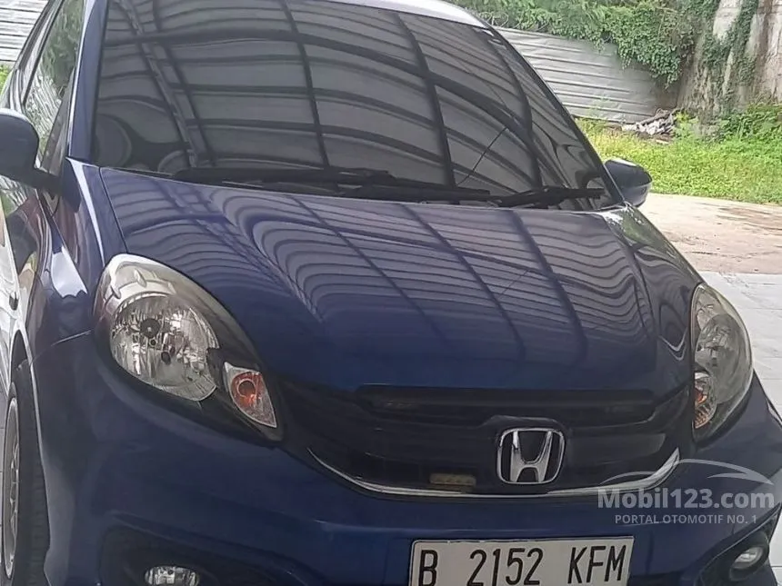 Jual Mobil Honda Brio 2017 Satya E 1.2 di Jawa Barat Manual Hatchback Biru Rp 115.000.000