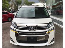 2019 Toyota Vellfire 2.5 5 YEAR UNLIMITED MILEAGE WARRANTY RAYA REBATE 3K