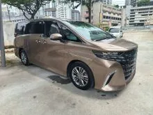 2023 Toyota Alphard 2.5 Z / DIM / BSM / 360 CAMERA / FLIP DOWN MONITOR / GRADE 4.5A / 28K KM / 2023 UNREGISTER