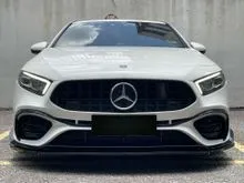 NEW STOCK, MERCEDES BENZ A180 AMG LINE FULL CONVERT A45s AMG BODY KIT , FULL SERVICE HUP SENG , ORI PAINT ,  LOW MILEAGE , DIGITAL METER FULL
