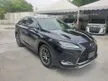 Recon 2021 Lexus RX300 2.0 F Sport FULL LOADED BLACK INTERIOR/PANAROMIC ROOF/360CAMERA/HUD/BSM/GRADE4.5/UNREG21