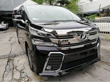 2017 Toyota Vellfire 2.5 ZG Pre-Crash (Pilot Seats / JPN Roof & Front Monitor / PwrBoot / 2 PwrDoors / UNREG / Showroom Car) (NO GST! CALL ME NOW!)