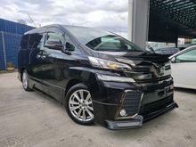 2016 Toyota Vellfire 2.5 Z Golden Eyes Pre Crash System Power Boot 2 Power Door 7 Seater Admiration Bodykits Unregister for sale