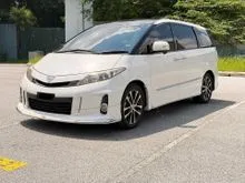 2012 Toyota Estima 2.4 Aeras MPV Facelift Black Interior Leather Seats