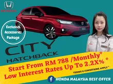 2022 Honda City Hatchback Be A Proud Owner Of A Quality HONDA Car Get Great Cash Rebates And Exclusive Free Gifts Up To RM 2,850 Impress Your Family
