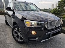 2016 BMW X3 2.0 xDrive20i SUV LOCAL CKD NEW FACELIFT MODEL !!! FULL SERVICE HISTORY BY BMW , LOW MILEAGE DONE 3XK KM ONLY !!! COND TIP TOP LIKE NEW