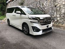 2017 SUNROOF JBL 360 SURROUND CAMERA PRE CRASH Toyota Vellfire 3.5 VL UNREG