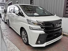 2016 Toyota Vellfire 2.5 ZA Golden Eyes (PRE-CRASH,4 YR WARRANTY)