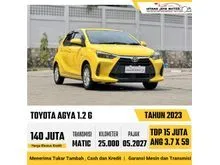 2023 Toyota Agya 1.2 G Hatchback Matic Kuning Kondisi Siap Pakai Gagah Keren Murah