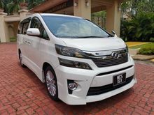Ori 2012 Toyota Vellfire 2.4 Z G Edition MPV , Face-Lift