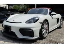 2020 Porsche 718 4.0 Spyder (M) FULL PPF 23K KM Perfect Condition PASM CHRONO EXHAUST GT Chasis gt4 rs No Accident No Flood