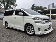 2011/16 Toyota Vellfire 3.5 V L Edition MPV ** VVIP OWNER... ON TIME SERVICE... LOW MLG... ACCIDENT FREE... CLEAN INTERIOR... LIKE SHOWROOM UNIT **