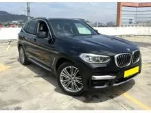 2018 BMW X3 2.0 xDrive30i Luxury SUV (A) 5 YEARS WARRANTY