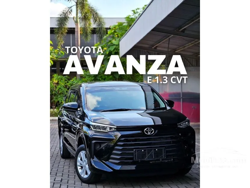 Jual Mobil Toyota Avanza 2024 E 1.3 di Banten Automatic MPV Hitam Rp 231.800.000
