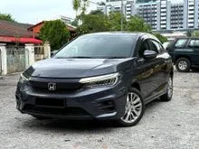 2022 Honda City 1.5 V Sensing Hatchback / UNDER WARRANTY BY HONDA / FULL SERVICE RECORD / V-SENSING / FULL LEATHER SEAT / REVERSE CAMERA / PUSH START