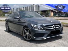 2016 Mercedes-Benz C250 2.0 AMG W205 CKD LOCAL S/ROOF HOME THEATER P/START KEYLESS WARRANTY