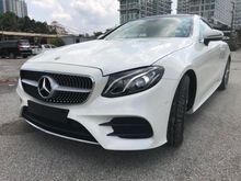 2017 Mercedes-Benz E300 2.0 AMG PREMIUM COUPE DIGITAL METER PANAROMIC ROOF BLACK RED INTERIOR UNREGS