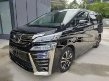 2019 TOYOTA VELLFIRE 2.5 ZG LOW MILEAGE LIKE NEW UNREG19